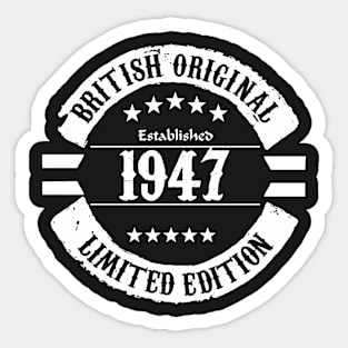 British original 1947 Sticker